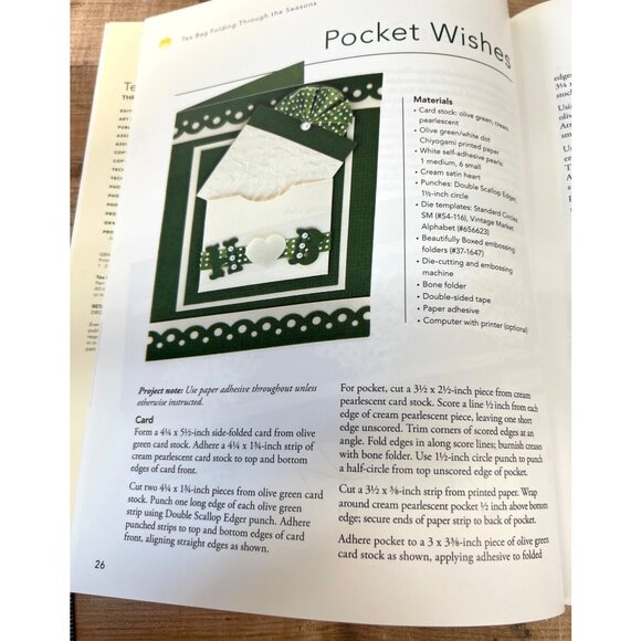 Tea Bag Folding Through The Seasons Craft Instruction Book By Sharon M Reinhart - Picture 4 of 6